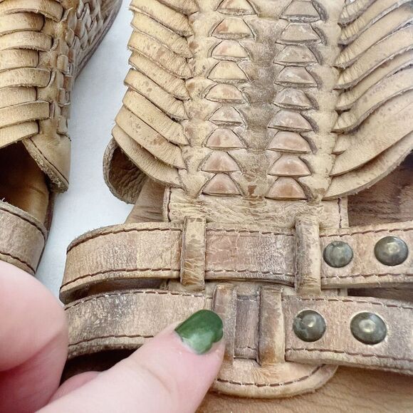 Bed Stu Claire III Women's Tan Leather Sandal Strappy Gladiator Boho Size 8 - Picture 5 of 8